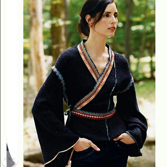 Anthropologie Sweaters - 🍶 RARE Anthropologie 🇯🇵 Moth Corn Wind Kimono